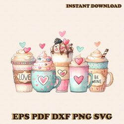 coffee valentine's day sublimation png