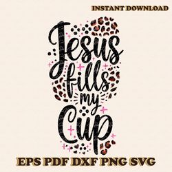 jesus fills my cup png quote