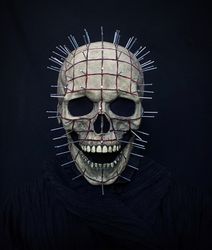 full skull head mask with nails/helmet with movable jaw