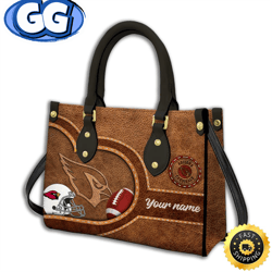 arizona cardinals-custom name nfl leather bag