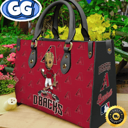 arizona diamondbacks groot women leather hand bag