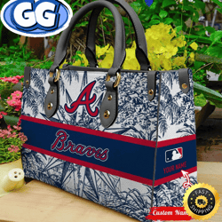 mlb atlanta braves mlb women leather hand, 132