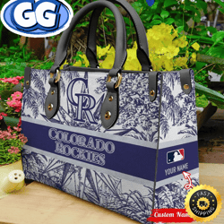 mlb colorado rockies mlb women leather hand, 139