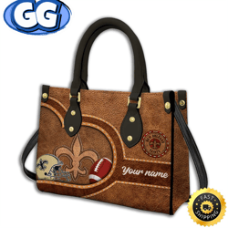 new orleans saints-custom name nfl leather bag, 322