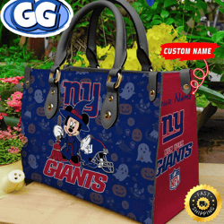 new york giants nfl jack skellington women leather bag, 325