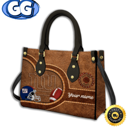 new york giants-custom name nfl leather bag, 327