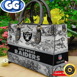 nfl las vegas raiders nfl women leather bag, 381