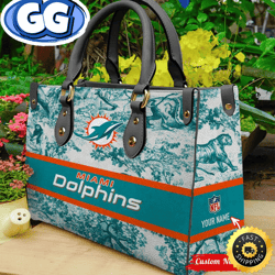 nfl miami dolphins women leather bag, 388