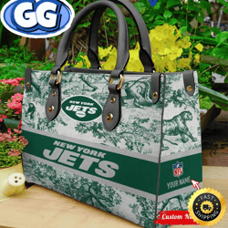 nfl new york jets women leather bag, 398