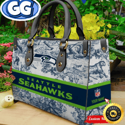 nfl seattle seahawks women leather bag, 406