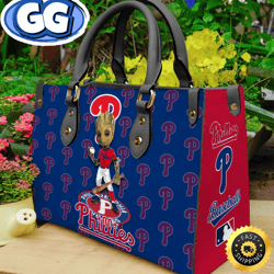 philadelphia phillies groot women leather hand bag, 433