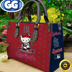 st. louis cardinals kitty women leather hand bag, 489