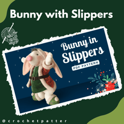 bunny with slippers sewing pattern