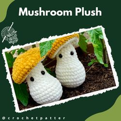mushroom plush crochet pattern
