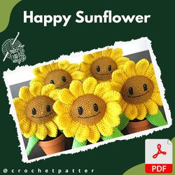 happy sunflower crochet patterns