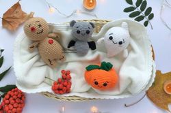 crochet pattern set of halloween toys