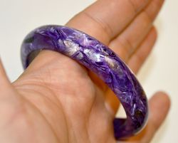 charoite bracelet natural stone beautiful sparkling charoite jewelry