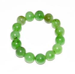 bracelet made of light green jade