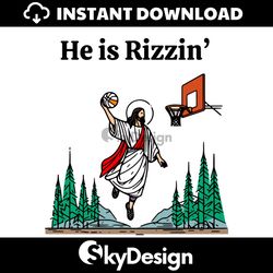 He is Rizzin Funny Easter Jesus SVG