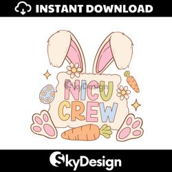 Bunny Nicu Crew Easter Nurse SVG