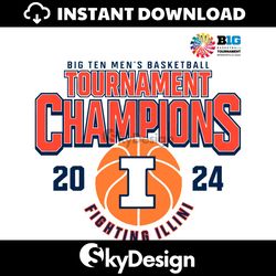 big ten mens basketball tournament champions illinois svg