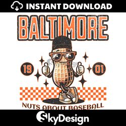 Baltimore Nuts About Baseball 1901 PNG