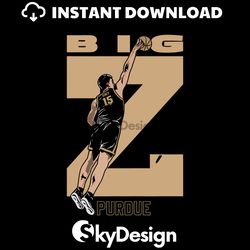 zach edey big red purdue basketball svg