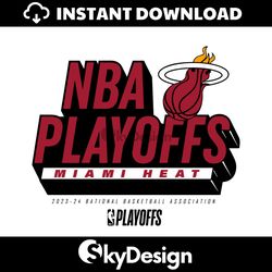 2024 NBA Playoffs Miami Heat Basketball Association SVG