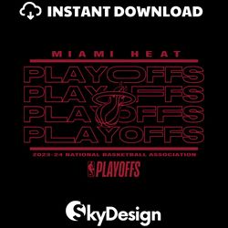 miami heat 2024 nba playoffs svg