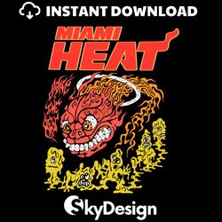 miami heat nba x brain dead svg