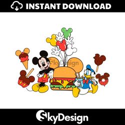 carnival food vacation mickey snack svg