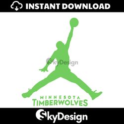 minnesota timberwolves jordan basketball svg