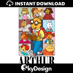 arthur and friends 90s cartoon characters svg