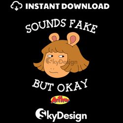 sounds fake but okay arthur cartoon svg