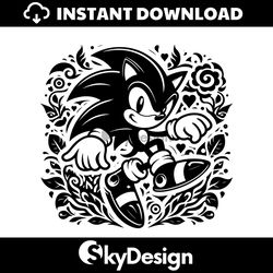 sonic cartoon movie character svg