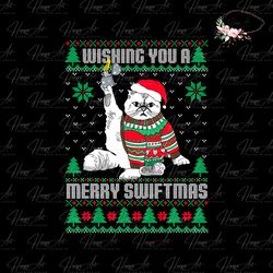 wishing you a merry swiftmas ugly christmas sweater svg