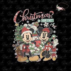 disney mickey and minnie christmas on main street png