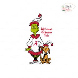 alabama crimson tide grinch and max svg