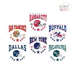 vintage helmet mfl team svg bundle