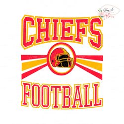 retro chiefs football helmet svg digital download