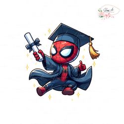 superhero spiderman cartoon graduation png