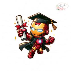 superhero iron man cartoon graduation png