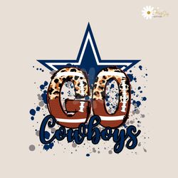 go cowboys leopard pattern svg