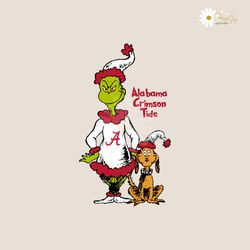 alabama crimson tide grinch and max svg