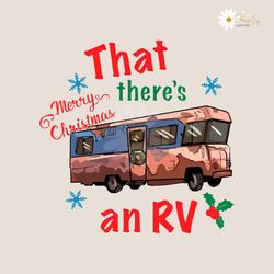 that theres an rv merry christmas svg