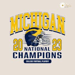 michigan college football playoff 2023 svg