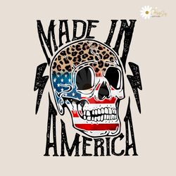 made in america skull july 4th png