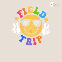 field day field trip smiley face glasses png