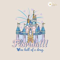 florida one hell of a drug disney castle svg