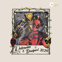 retro wolverine and deadpool 2024 png